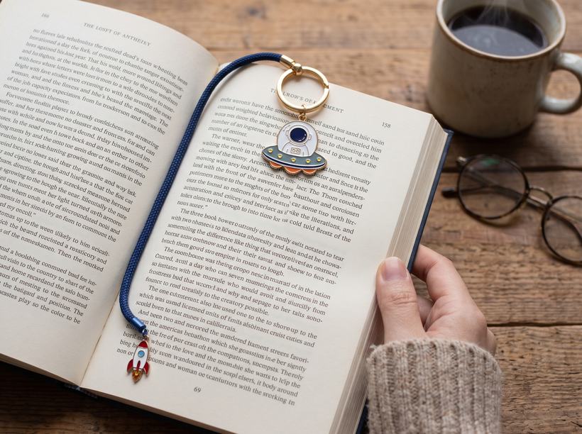 Zinc Alloy Bookmarks #01