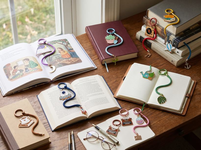 Zinc Alloy Bookmarks #02