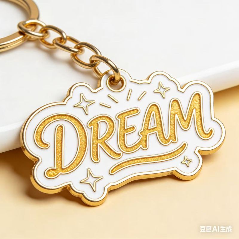 Custom metal keychain style