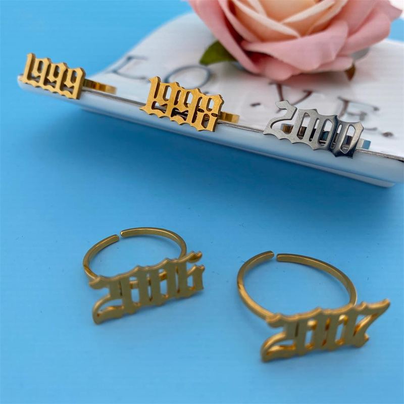 Custom letter ring