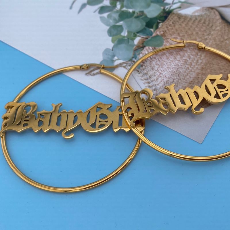 Custom name earrings